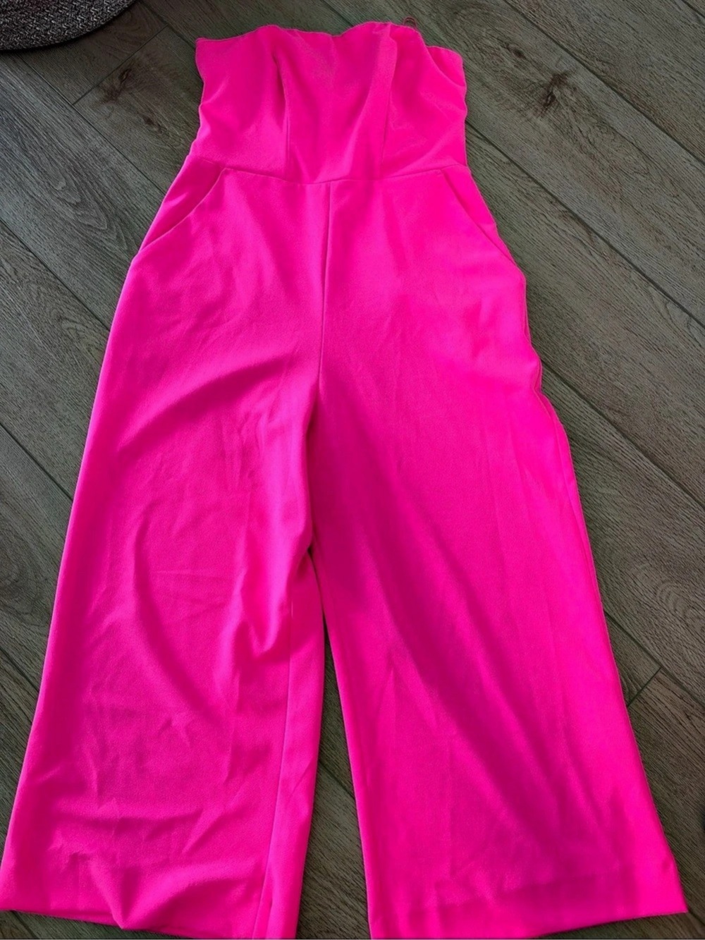 Express Wide Leg Pink Jumpsuit size large - Picture 2 of 4